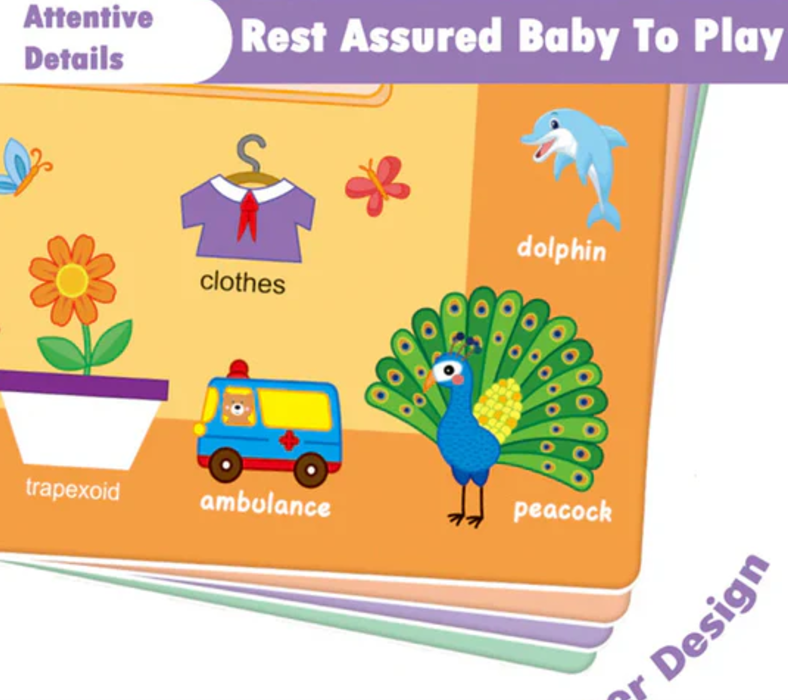 Educational Kids Busy Book – Brain Boosting Activity Pre Schooling Book