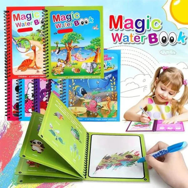 Reusable Magic Water Painting Book for Kids